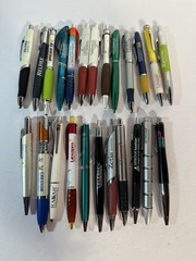 Lot of 24 Various Drug Rep Ink Pens Pharmaceutical Promo Medical Advertising