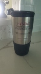 Collectible stainless steel pharmaceutical travel thermal mug with lid drug rep
