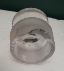 Vtg 1 Qyart Clear Glass 10″ Tall Apothecary Storage Container