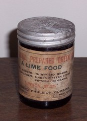 RUSSELL PREPARED GREEN BONE LIME FOOD – Dr. John F. Russell Old Medicine Jar