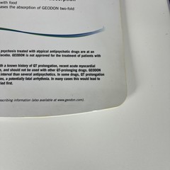 Zyprexa And Geodon Clip Boards Pharmaceutical Advertising