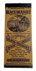 Vintage Black Draught Laxative Medicine New In Box 4 Inside Box