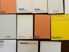 Pharmaceutical Drug Rep Collectable Vintage Note Pad Lot 1970s