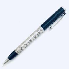 Avandia Pewter Twist Pen Raised Letters Drug Pharmaceutical Promo Advertising