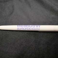Vintage WELLBUTRI Bupropion Drug Rep Ballpoint Pen Taiwan Non Working