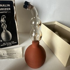 Antique Adrenalin Vaporizer Set Glaseptic Parke Davis & Co Detroit MI Complete