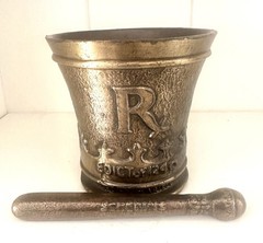 Vintage 1978 Shering RX Mortar & Pestle Edict of 1240 Frederick II