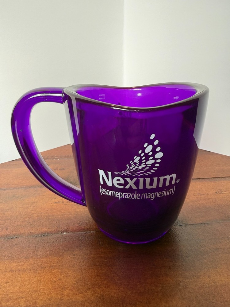 Nexium the Purple Pill AstraZeneca AZ Pharmaceutical Advertising Promotional Mug