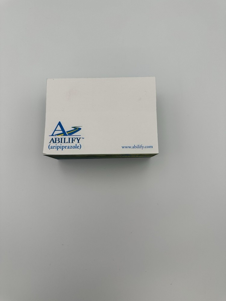Abilify Aripiprazole Pharmaceutical Promo Sticky Note Pad Vintage Drug Rep Item