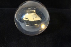 Inderal Ayerst prescription paperweight acrylic used 3 inch diameter