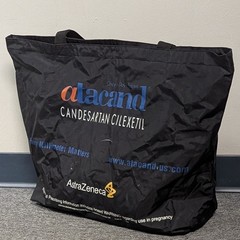 Drug Rep Promo Ex Large Tote Bag Atacand AstraZeneca Pharmaceutical Advertising