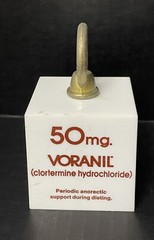 Vintage 1974 Voranil Clortermine Pharmaceutical Rep Marketing 2 lb Paperweight