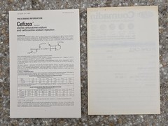 Vintage Medical Advertising Lot 1983 DuPont Coumadin Pad 1987 Cefizox Note Paper