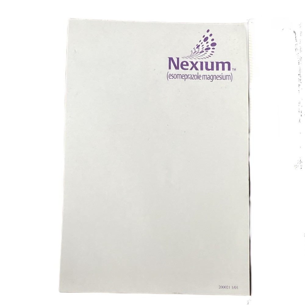 Nexium Pharmaceutical Drug Rep Advertising Sticky Large Post It Note Pad 4×6”