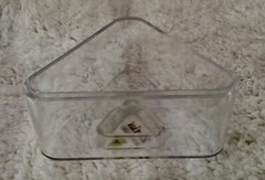 DRUG REP RARE CLEAR ZETIA PLASTIC/ACRYLIC CANISTER