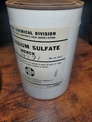 Vintage Merck & Co Potassium Sulfate Sealed Full 1lb Collectible Apothecary