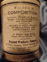 Vintage Container APOTHECARY astringent TEA WILSON’S RARE tin Medical HISTORY