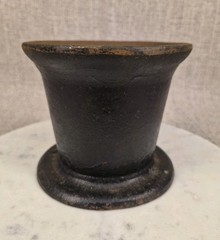 Vintage Cast Iron Mortar Grinding Bowl Apothecary Druggist Chemist Herbs
