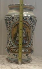 Italian Maiolica Pottery Albarello Pharmacy Drug Jar