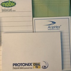 Lot Of 8 Different Post It Drug Advertisement Pads
