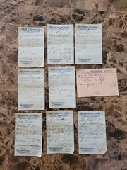 File box & 101 antique prescriptions (1913) – Codeine, Anodyne, Poisons
