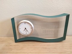 Rare Lotronex Drug Rep Promo Desk Clock Vintage, *Non Working Needs Battery 5×2″