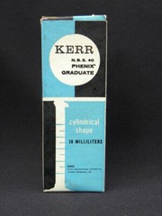 Kerr Glass Pharmaceutical N.B.S. 40 Phenix Graduate Cylindrical Shape Cylinder