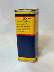 Vtg Regulin Constipation Treatment Cardboard & Metal Container S.F. Durst & Co