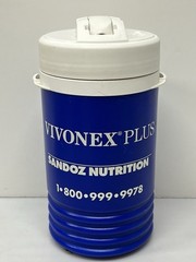 Vivonex Plus Sandoz Nutrition Water Cooler Igloo 1 Quart Vintage Blue Drug Rep