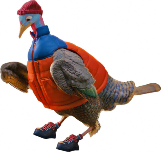 CHANTIX Slow TURKEY TV Advertising Animal Funny Bird -Window Cling Sticker Decal