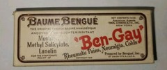 Vintage Baume Bengue „Ben-Gay“ Tube in Original Box With Paperwork 1930s