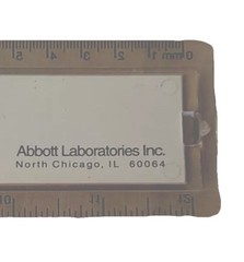 Biaxin Bix the Bulldog Lucite 12” Ruler Antibiotic Pharma Drug Rep 1990’s