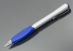 Zoloft METAL Twist PEN Triangular Gripper Drug Rep Pharmaceutical Medical Promo