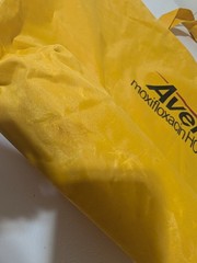Avelox Tote Bag (UNISEX) Promotional Drug Company Yellow READ