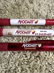 Lot Of 3 Drug Rep Pharmaceutical Promo Pens Avodart
