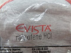 Drug Rep Promo EVISTA Stirrup Covers OBGYN doctors office promotional item