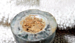 Medicine Pharmaceutical Bottle with Blue residue inside Vintage Dig Find 4 3/4″