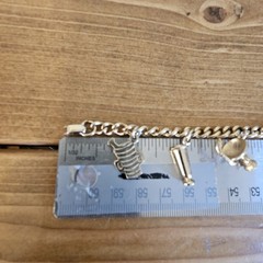 Pharmaceutical~Pharmacist Brass Gold Tone Bracelet~with 7 Charms