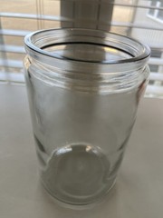 PROFEX USA Apothecary Medical Glass Jar Canister with Stainless Steel Lid 7in
