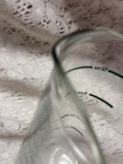 Vtg Beaker Glass Pharmacy Measurement Apothecary RX Science Lab