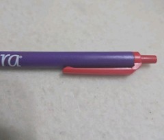 Allegra Ink Click Pen Drug Rep Pharmaceutical Promo Advertising Purple & Red