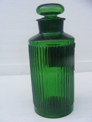Antique Apothecary Jars cobalt blue and Green Pharmacy