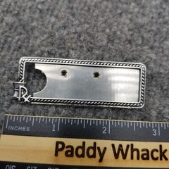 Vintage RX Rex McKay Service McKesson & Robbins Inc Pharmacist Name Tag Pin L6,