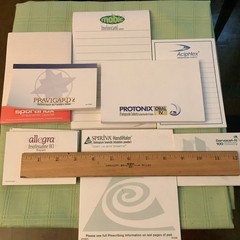 Lot Of 8 Different Post It Drug Advertisement Pads