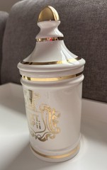 VTG Pharmacy Apothecary EXT OPii (opium extract)Canister Jar Cream & Gold Owens