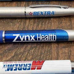 Lot 6 Pharmaceutical Drug Rep Pens Medical, Collectibles, Heavy Metal, Plastic