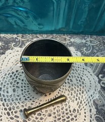 Vintage Anniversary Mortar And Pestle- Aged