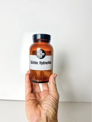 Vintage Apothecary Amber Glass Bottle 5” Merck Pharmacy Medicine Jar Oddities