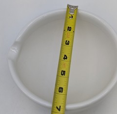Vtg Haldenwanger Berlin Germany Mortar & Pestle White Porcelain Scientific 6.5″
