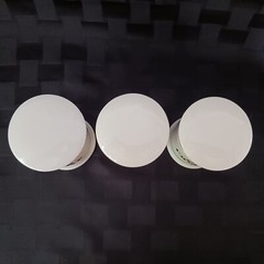 Vintage Style Porcelain European Script Apothecary Jar Set/3